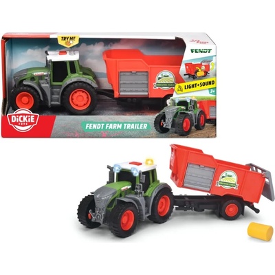 Dickie Toys Детска играчка Dickie Toys - Трактор с ремарке, Fendt farm trailer (203734001)