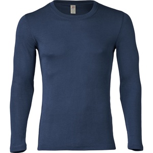 Engel Мъжко копринено термобельо Engel Shirt L/S Merino base layer - Marine - размер 54/56 (EU) (014-0745-0413)