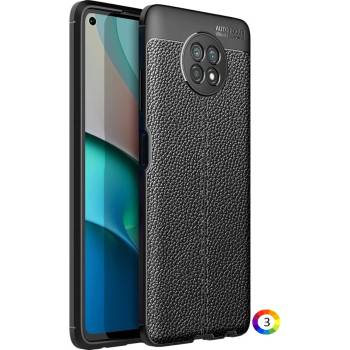 Xiaomi Redmi Note 9 5G / Note 9T 5G Удароустойчив Litchi Skin Калъф и Протектор