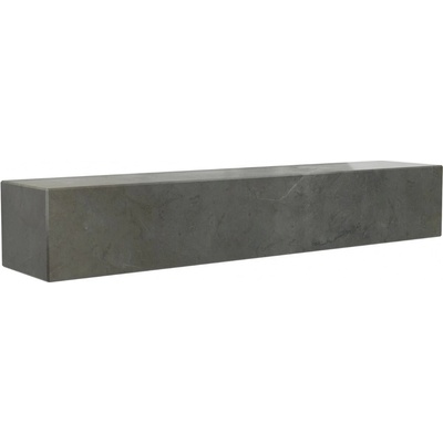 Audo Hnědo šedá mramorová nástěnná police Plinth 60 cm