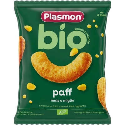 PLASMON Био хрупанки Plasmon - Bio Paff, царевица и просо, 15 g (1894)