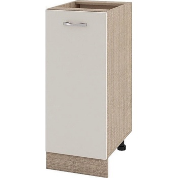 ИРИМ Долен шкаф с една врата и рафт Сити МС-40 мока / сатен 35 см