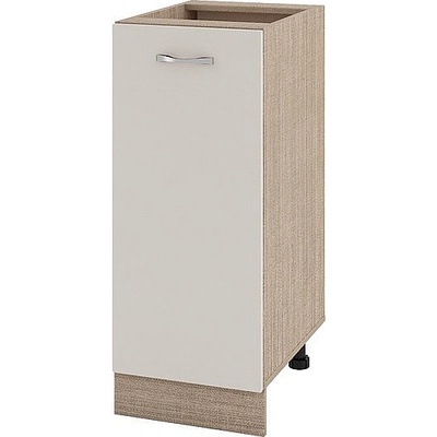 ИРИМ Долен шкаф с една врата и рафт Сити МС-40 мока / сатен 35 см