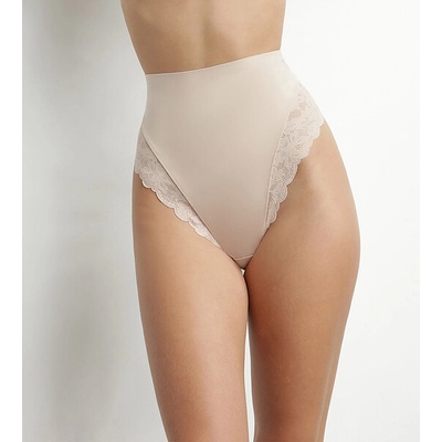 DIM DELICATE THONG Dámske krajkové tangá s vysokým pásom DI000EAY telová