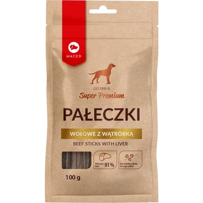 Maced monoproteínový hovädzí a pečeňový snack 100 g