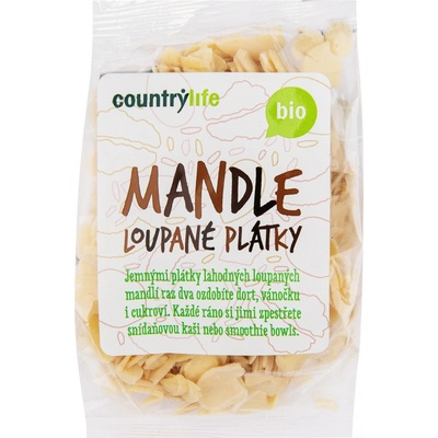 BIO mandle loupané plátky, 100 g