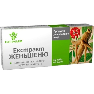 Elit Pharm Ženšen s lékořicí 80 tablet