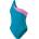 Speedo Бански костюм Speedo Women's Asymmetric One Piece Swimsuit - Green/Pink