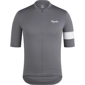 Rapha Мъжка фланелка с къс ръкав за колоездене Rapha Core Jersey Cycling jersey - Grey / White (056-3756-1012)