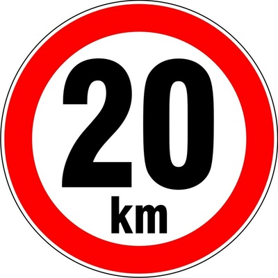 RAFO Reflexní samolepka Nejvyšší rychlost 10 - 300 km, průměr 15 cm Varianta: 20