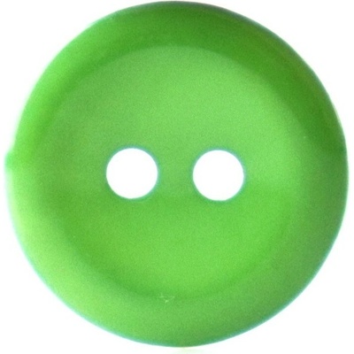 Pro Háčkování Knoflík kulatý plast 15 mm zelený