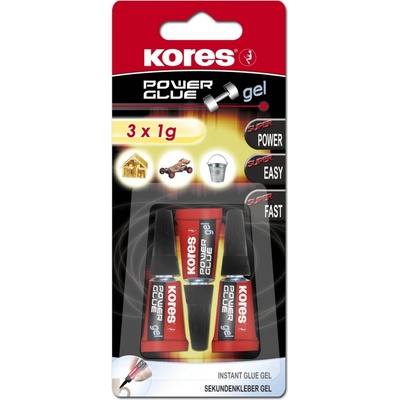 Kores Power Glue Gel 3 x 1 g