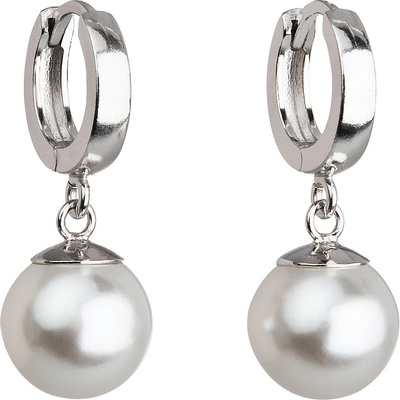 Pavona visací s krystaly Swarovski bílé kulaté 31151.1