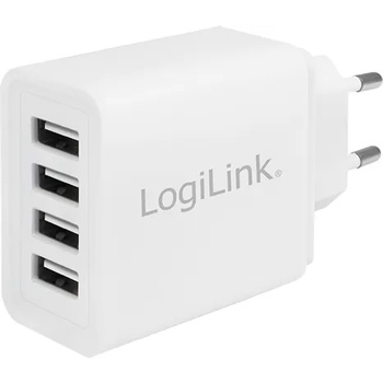 Image 1 of LogiLink USB Charger 4x, 4.8A, white, Logilink PA0211W (PA0211W)