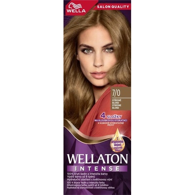 Wella farba na vlasy Wellaton Intense 7/0 stredná blond, 110 ml