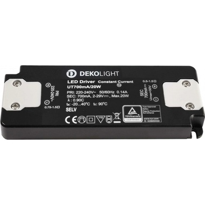 Deko Light FLAT, CC, UT LED driver konstantní proud 20 W 0.70 A 2 - 29 V/DC 1 ks