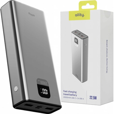 Allity 20000 mAh šedá