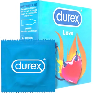 Durex Love - презервативи - тесен размер - 4 броя - desirel