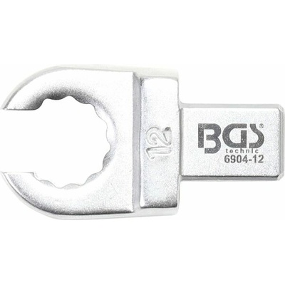 BGS Technic Otevřený očkový klíč 12 mm, nástrčný s upínáním 9 x 12 mm BGS 6904-12