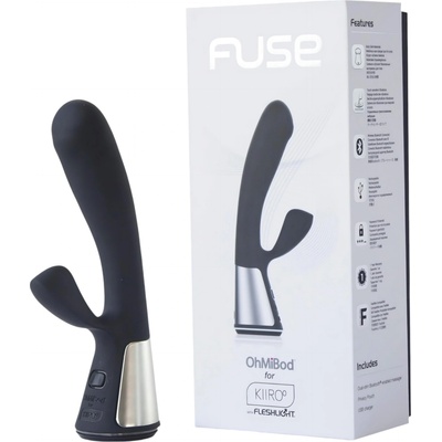 KIIROO Флейшлайт OHMIBOD Kiiroo - умен вибратор с клит. стимулатор (черен)