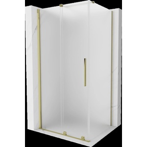 Mexen Velar плъзгаща се душ кабина 100 x 110 см, матирана, златна - 871-100-110-31-50 (871-100-110-31-50)