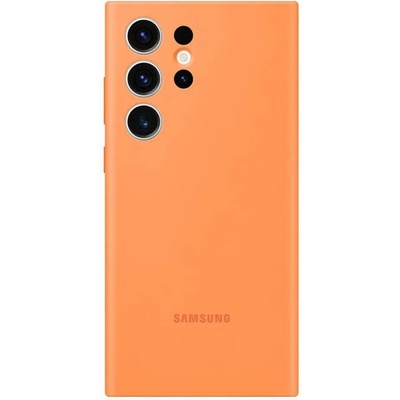 Samsung Silicone Cover Case EF-PS918TO- оригинален силиконов кейс за Samsung Galaxy S23 Ultra (оранжев)