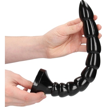 Image 1 of Ouch! Stacked Anal Snake Black 30cm