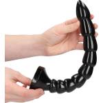 Ouch! Stacked Anal Snake Black 30cm