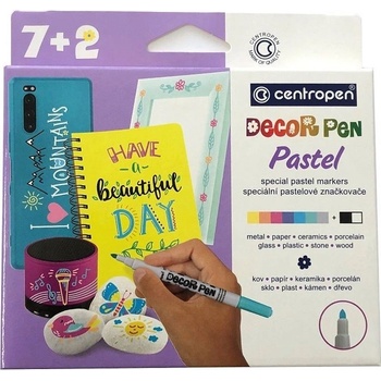 Centropen Decor pen Pastel 2738/7+2