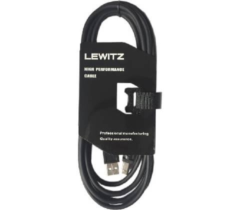 LEWITZ TIC002 USB, 5m, černý