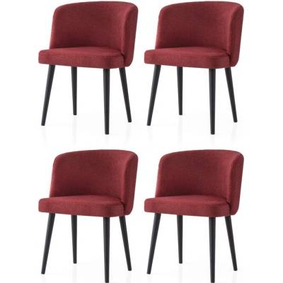 Sconto Soft Červená / Čierna 4 Ks