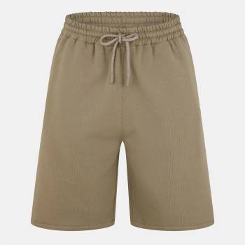 OFF WHITE Поларени къси панталони OFF WHITE Men's Fleece Relaxed Fit Jogger Shorts - Beige/Black