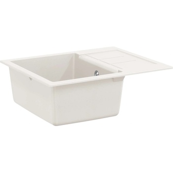 vidaXL Мивка Бяло 620 x 500 мм 80% Кварц и 20% Смола (42028399)