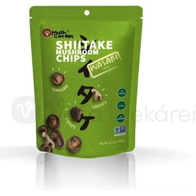 SHIITAKE šitake huby s príchuťou wasabi čipsy 60 g