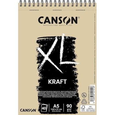 Canson Sp XL Kraft Скицник 40 A5 90 g (C400082832)