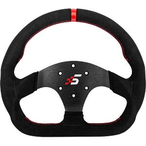 Simagic D-Shaped Steering wheel without HUB, 325mm, Suede. S404 (P-325D (SUEDE)) - wyertech