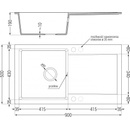 Sety kuchynských drezov a batérií Set Mexen Leo + Telma