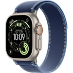 Apple Watch Ultra 3 (2025) 49mm Prírodný titán s modrým/jasne modrým trailovým ťahom S/M MEWR4QC/A