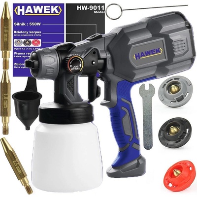 HAWEK Пистолет за боя електрически, hawek hw-9011, 550w, 800 мл, 280-350 мл/мин (hw-9011)