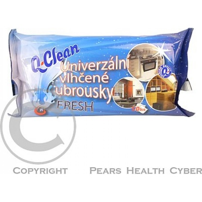 Q clean univerzální vlhčené ubrousky fresh 50 ks – Zboží Dáma