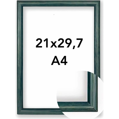 Fotorámeček Roma Rozměr: A4 - 21 x 29,7 cm, Barva: Modrá, Typ zasklení: Sklo