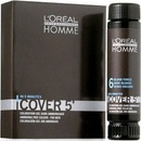 Farby na vlasy L'Oréal Professionnel Homme Cover 5 Hair Color farba na vlasy 4 stredná hnedá 3 x 50 ml