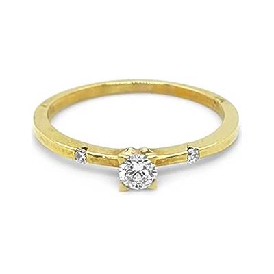 Beny Jewellery zlatý zásnubní s diamanty 2011093