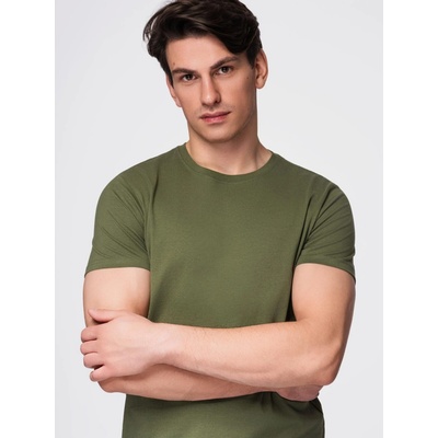 Ombre Basic cotton T-shirt khaki