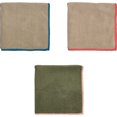 OYOY Mundus кърпи за съдове, 30 x 30 см, сиво-зелени, 3 бр (L301377)