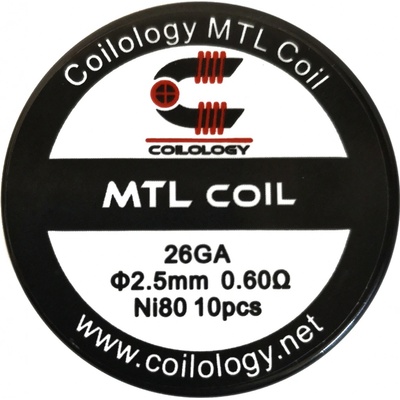Coilology MTL Round předmotané spirálky Ni80 0,6ohm 10ks