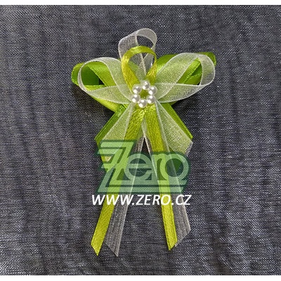 Vonička (vývazek) svatební - zelené jablko s perlovým květem
