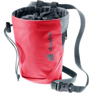 Deuter Торбичка за магнезий Deuter Gravity Chalk Bag II M Chalk bag - Hibiscus / Graphite - размер One Size (335-0603-0311)