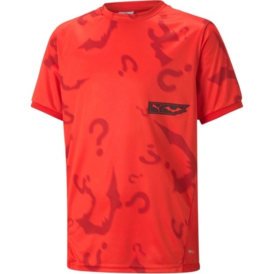 Puma X Batman Graphic Tee Jr High Risk R 65802301 červená