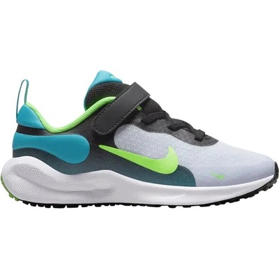 Nike Revolution 7 2024 black/grey/aquamarine/green strike šedá